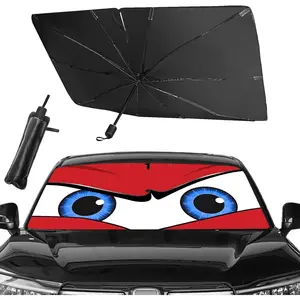 Upgraded  Windshield Sun Shade Umbrella,  Shade Front Windshield Sun Shade, Foldable Umbrella for Block UV Rays & Sun Heat Protection, 57"X31"...