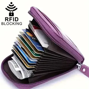 Multi-slot Card Holder, Mini Portable RFID Blocking Card Bag, Anti-RFID Technology Card Holder with Clear Window, Gift Ideas