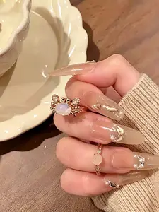 Adjustable Crab Ring for Women, Oval Moonstone Jewelry, Cute Daily Wear, Perfect Gift, Unique Accessory for Special Occasions