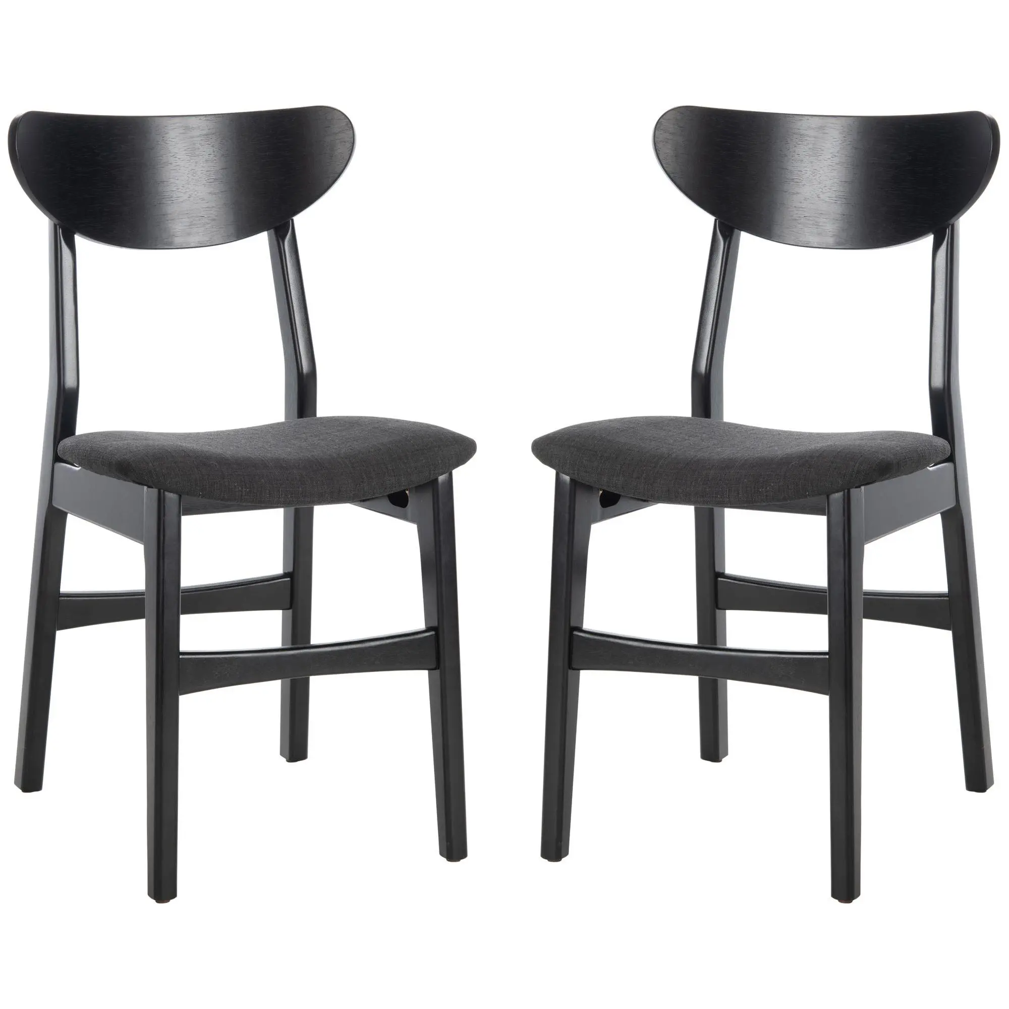 Safavieh Lucca Retro Dining Chair w/ Cushion (S et of 2) Safavieh Lucca Retro Dining Chair w/ Cushion (S et of 2)
