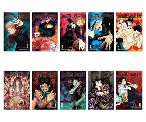 Jujutsu Kaisen Manga Vol. 1-9 + Vol. 0 10-Book Bundle Set - Paperback