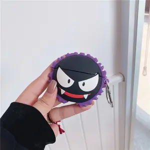 1 piece of Gastly shaped headphone protective case, durable silicone headphone case with anti drop function, Apple wireless Bluetooth headphone case, suitable for AirPods 1/2/3/4/pro/pro 2/pro 3