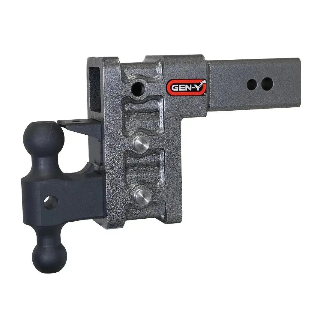 Gen-Y Adjustable Pintle Hitch | 3" Shank | 6" Drop | 32,000 lb