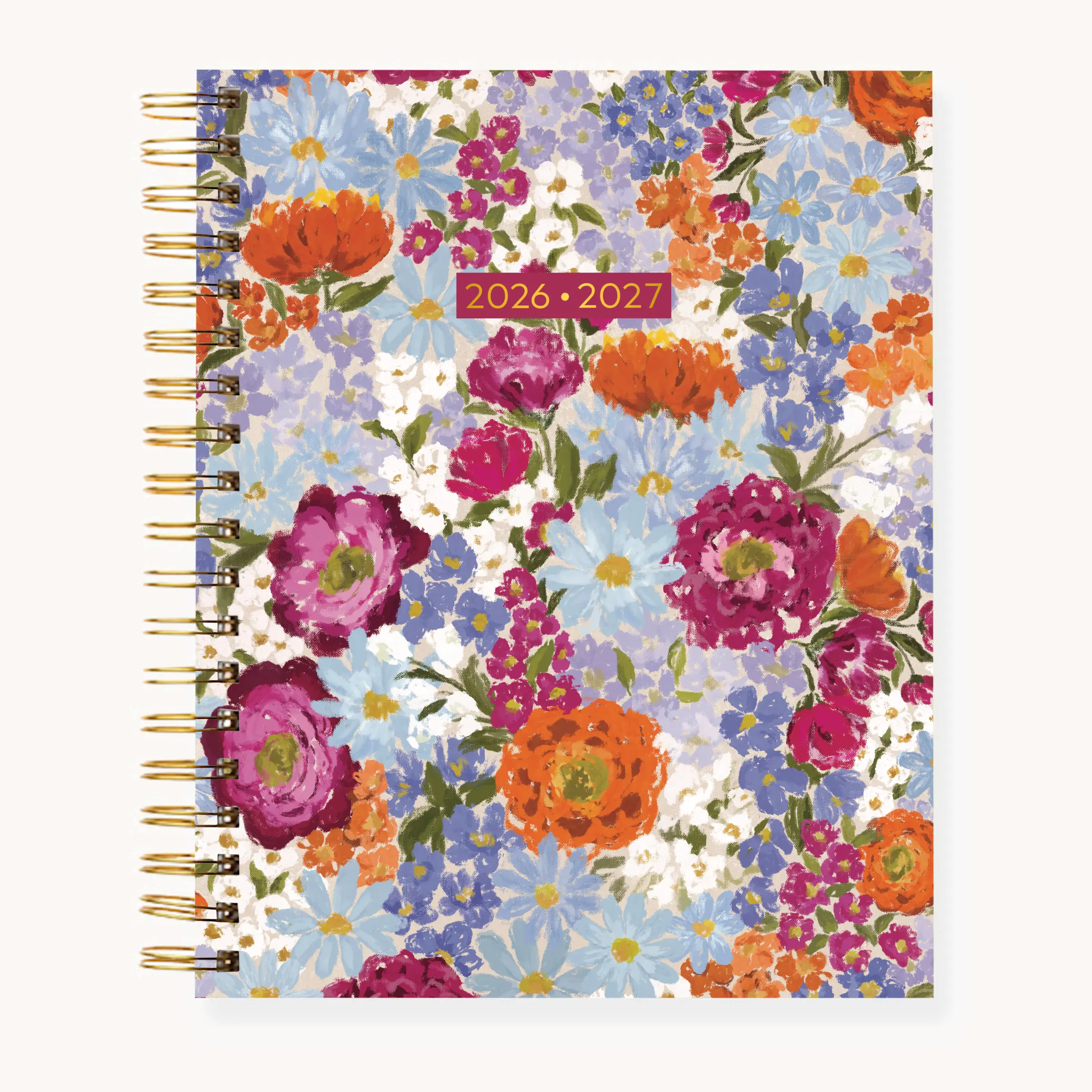 Elyse Breanne Design 2026-2027 Academic Planner, Wire-O Gold Bind with Gold-Bound Durability, August-July Run, Habit Tracker, Coloring Pages, Foil Stickers
