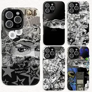 Jojo's Bizarre Adventure Manga Cool Phone Case For iPhone 17 Promax 16 15 14 13 12 11 Plus Pro Max 17Air and Samsung S26 S25 S24 S23 S22 S21 FE Plus Ultra - Anti Drop Full Perfect Aesthetic Printed Soft TPU Case