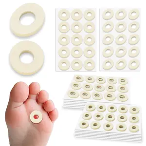 180 Pcs Corn Cushions for Toes and Feet, Oval & Round Shapes Self-Stick Adhesive Latex Foam Pads, Corns, Blisters and Feet From Pressure and Friction, Callus Cushions for Foot Comfort and Pain Relief