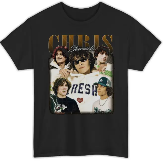 Chris Sturniolo Vintage Bootleg Collage Portrait Cotton Tee