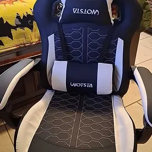 WOTSTA office gaming chair, equipped with comfortable memory foam lumbar support and headrest, office chair backrest can be adjusted to a tilt angle of 90°-135°,Mesh Swivel Rolling Task Chair Furniture Ergonomic