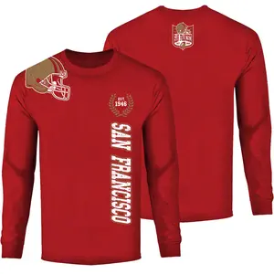 Men Football Home Team Long Sleeve Shirt - San Francisco