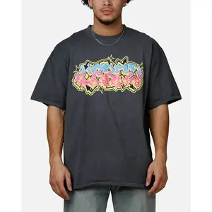 Carre Vandalize Drop T-Shirt Washed Charcoal