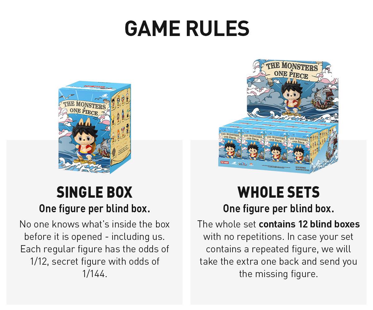 POP MART THE MONSTERS × One Piece Series Figures, Labubu Collectible Toys