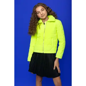 Neon Lime Puffer Jacket