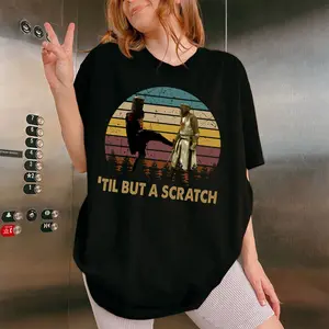 'Til But A Scratch Vintage Retro Unisex T-Shirt, Monty Python Movie Tee, Unisex, Sweatshirt, Hoodie