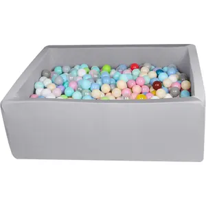 Foam Ball Pit for Kids, Kids Soft Ball Pit, Kiddie Balls Pool Ideal Gift Toys for Children, Rectangle, 40 Inch