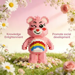 Rainbow Bear 3D Animal Desktop Decoration, Creative Room Decor, Birthday Halloween Valentine Christmas Gift, Home Party Craft Statue