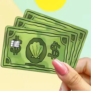 Dollar Credit Card Skin Wrap Sticker Decal, 3 Counts Creative Decorative Credit Card Skin Cover, Debit Card Skin, Sticker Sheets