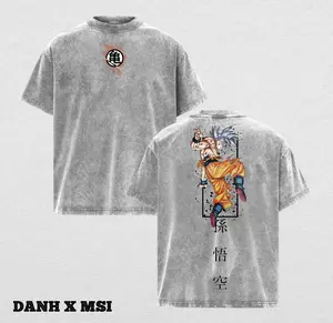 Goku MUI | DBS Washed Tee Streetwear Tee Hoodie “Silent Instinct — A Mortal Who Moves Beyond Thought” — For Anime Fans, For Drops That Radiate God‑Tier Calm