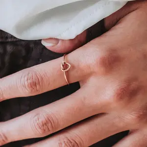 Heart Love-knot Ring