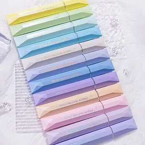 Four Color Fluorescent Pen Set, Highlighter Marker, Anti-Slip Square Body Design, Ideal for Student Notes Highlighting & Office Use, Writing Stationery