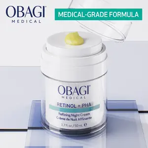 Obagi Medical Retinol + PHA Refining Night Cream - Clinically Proven, Dual-Action, Overnight Anti-Aging Face Cream for smoother, Renewed Skin
