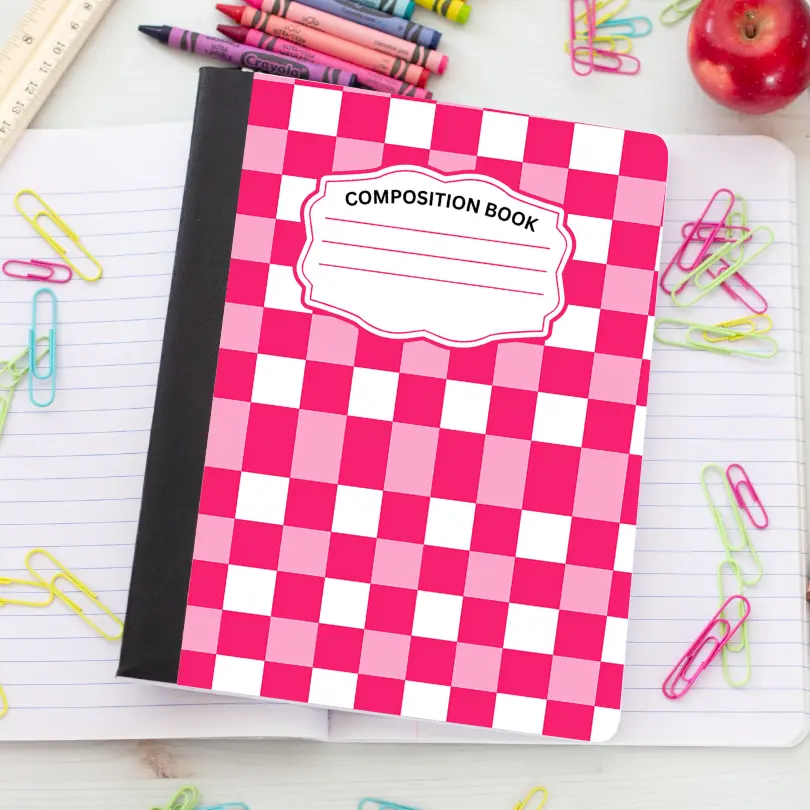 Checkered - Custom Composition Notebooks | Back to School