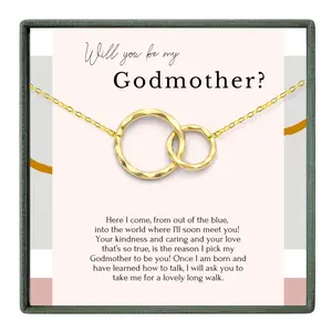 Godmother Proposal Necklace Gift | Godparent Gift with Card