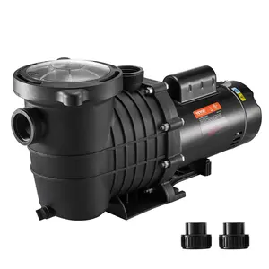 VEVOR Pool Pump 1.5HP 230V, Variable Dual Speed Pumps 1100W for Above Ground Pool, Powerful Pump with Strainer Filter Basket, 5400 GPH Max. Flow, Energy Saving Swimming Pool Pump