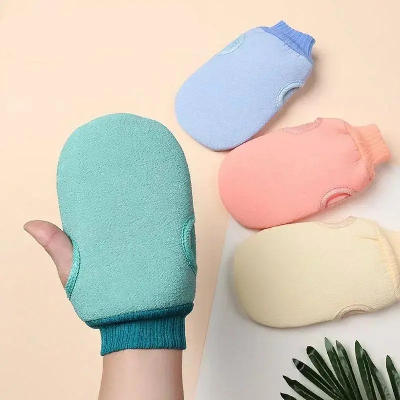 1pc Adult Exfoliating Shower Brush Mitt - 23*12.5cm Bath Glove Accessories for Firming, Rejuvenating Radiant Skin, SPA Peeling, Dead Skin Removal, Cleansing, Foam Generation, Massage, Home Supplies, Party Gift Bags (Single Item)
