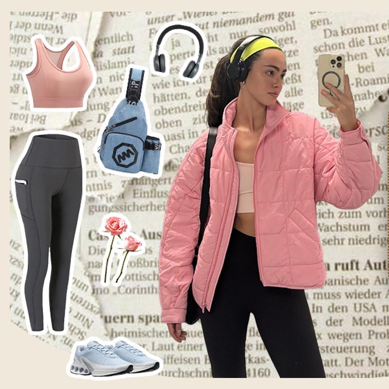 Tanming Women's Lightweight Quilted Puffer Jacket Long Sleeve Full Zip Casual Padded Coat  with Side Pockets Spring