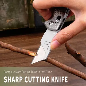 Titanium Alloy Folding Utility Art Cutter, Outdoor EDC Multifunctional Hand Tool for Tools & Hardware Use