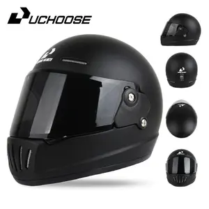 Vintage Motorcycle Helmet, Dot Certified Open Face Helmet, Helmet Visor, Classic Retro Design, Comfortable Riding Gear for Men & Women