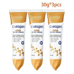 3pcs*30g Collagen Hand Cream – Soften, Nourish & Repair Cracked Hands. Korean Skincare!