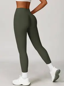 Leggings for Women with Butt-Lifting Seam, High-Stretch Base Layer, Seamless Fitness, High Waisted for Outdoor Running, Abdominal-Supporting & Butt-Lifting Yoga Pants, Gym Workout Leggings, Breathable Sports Shaping Leggings