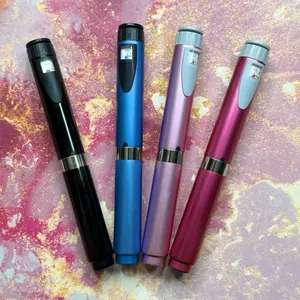 Reusable Precision pepti V2 Dial Pen – Adjustable & Refillable Light Pink Durable Metal Construction for Long-term Use Portable Healthcare Tool