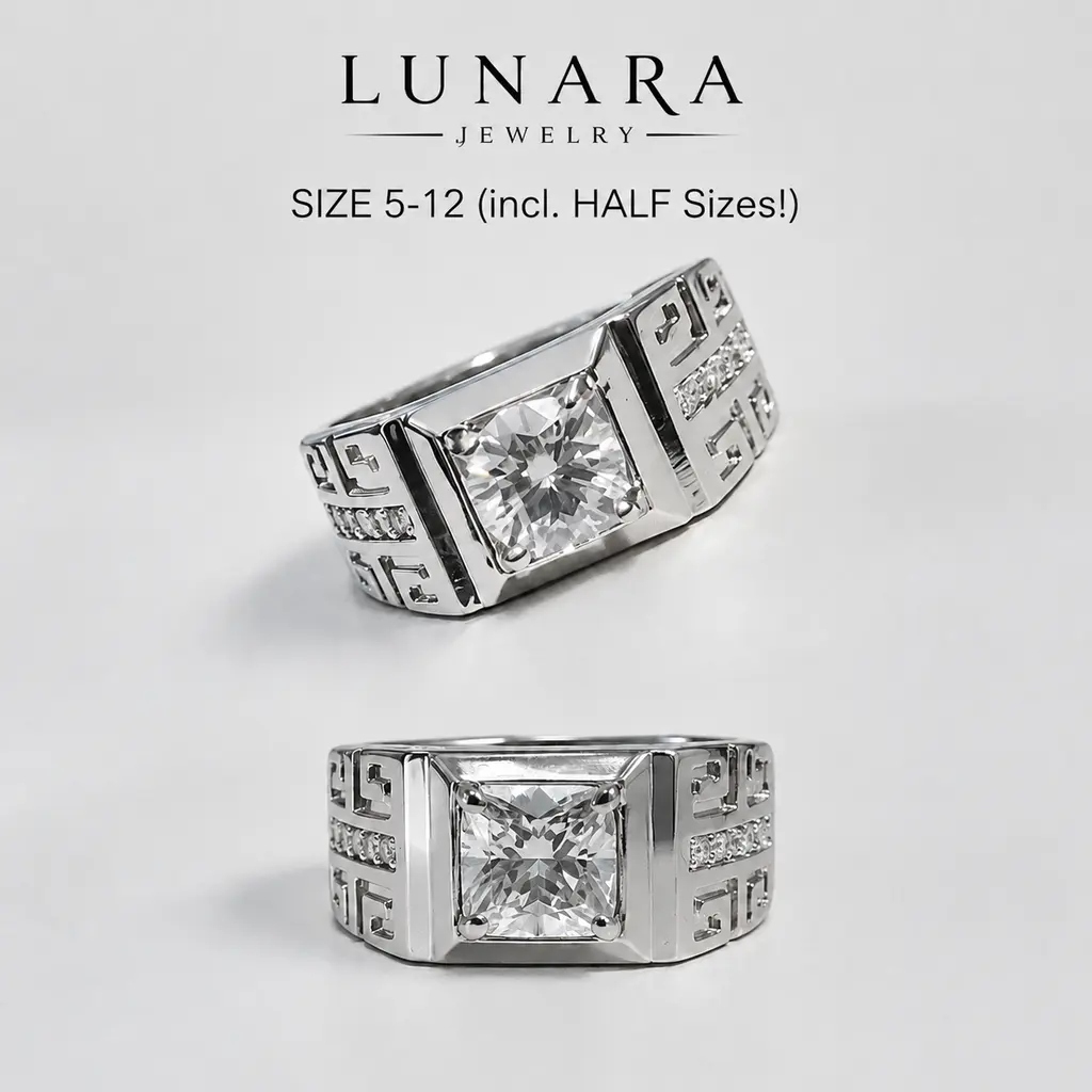 Men’s Geometric Pattern Wide Band Round Morrival, Carvetatement Wedding Band, Lxury Male Promise Jewelrim