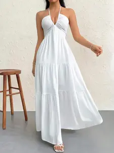 Women's Plain Dress Summer Casual Basic Loose Fit Sleeveless A Line for Beach Holiday Vacation Party Minimalist Elegant - Clothes, Womenswear