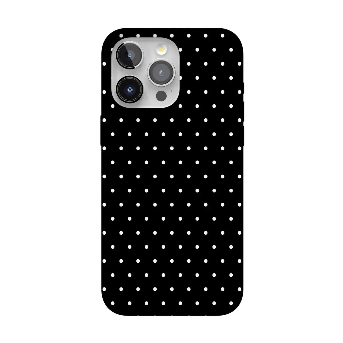 Casely iPhone 14 Pro Case | On the Dot | White Polka Dot | Compatible with MagSafe | Classic Ultra Thin Design