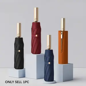 Durable Automatic Umbrella with 60 Strong Glass Fiber Ribs, Storm Resistant Design, Unisex Business Umbrella, Easy to Fold and Carry