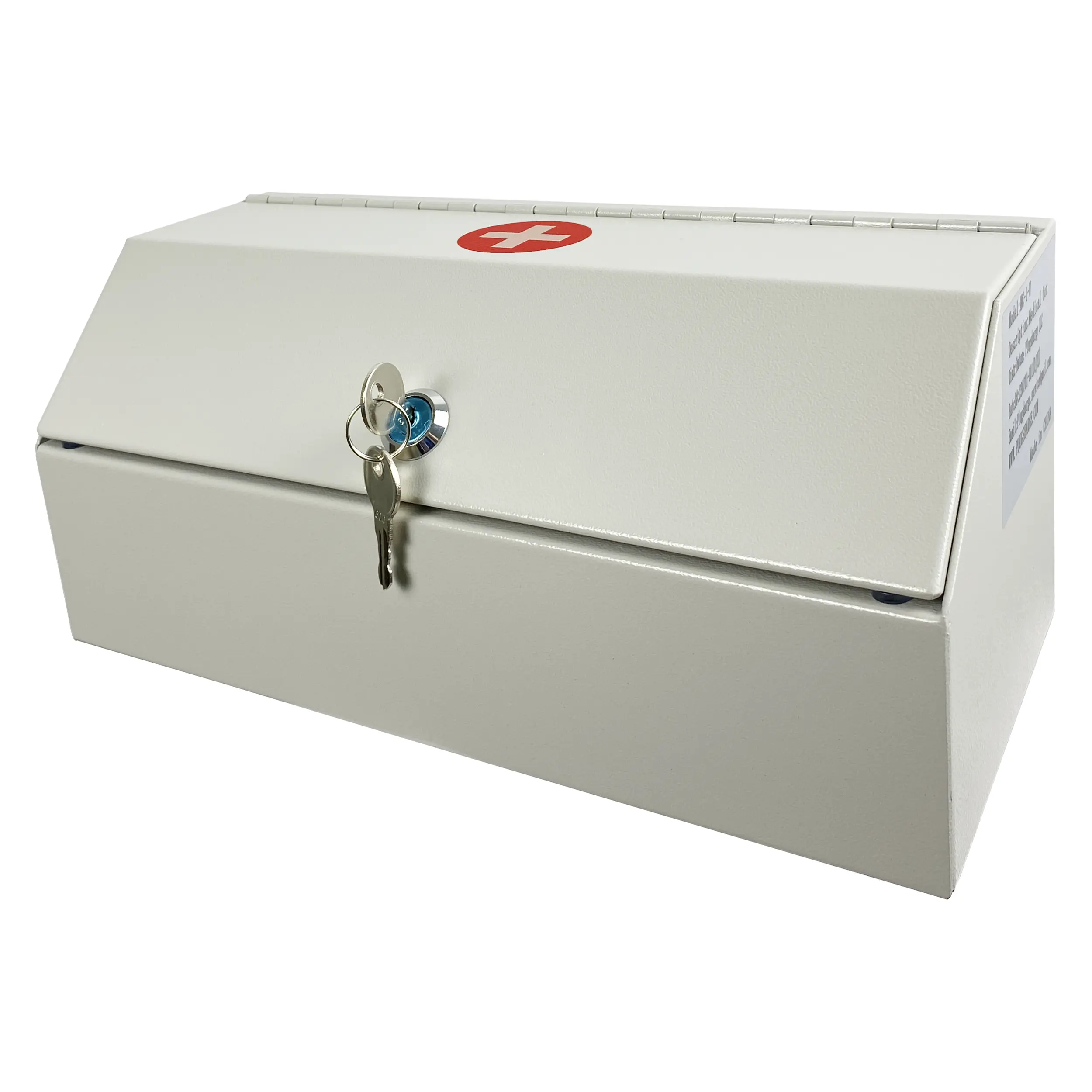 MC-1-W - Medicine Lock Box for Safe Medication Storage,Lockable Medicine Cabinet Child Proof Medicine Organizer,Locking Medicine Cabinet Wall Mounted for Prescriptions and Personal Medicines