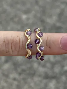 Adjustable Amethyst Ring | Gold or Silver Color