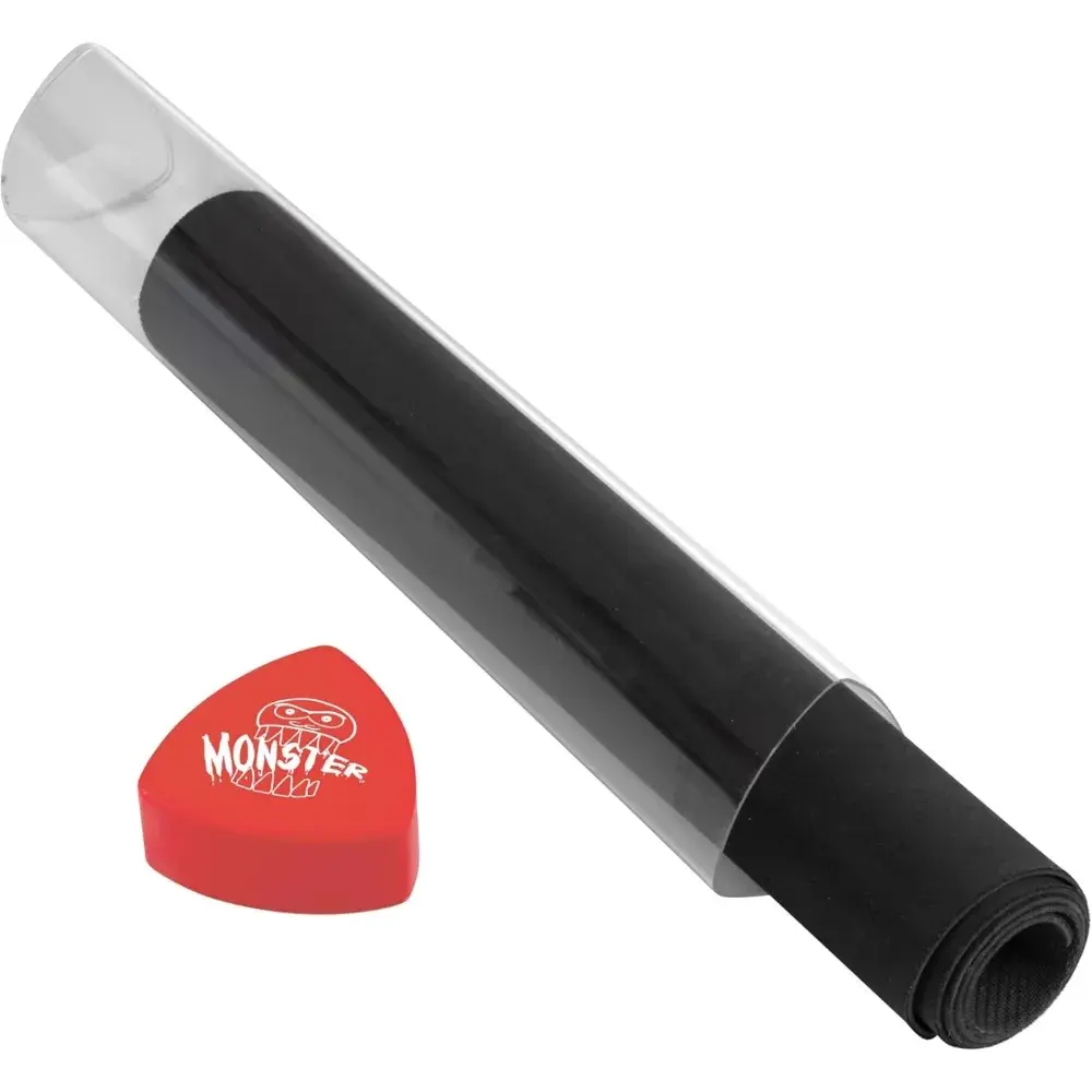 Monster Protectors Playmat Tube Prism-Shaped Play Mat Tube (Red)- Won't Roll Off Surface and Easy in and Out Design