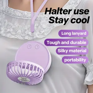 2025 New Folding Spray Fan, 110° Folding, Portable Humidifying Fan, Summer Cooling Artifact, A Variety Of Colors To Choose From, Suitable For Office, Study, Dining Table, Indoor And Outdoor Cooling, USB Charging, Free Neck Rope, The Best Gi