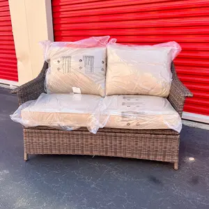 Foxborough Traditional Patio Loveseat Tan- Threshold brand new in the box,