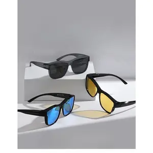 Viral Driving Riding Trendy Shades,Premium Anti Glare Myopia Fit Eyewear,Colorful Coated UV400 Sun Protection,Clear Vision Lightweight Comfort Design for Driving Cycling Travel Hiking Outdoor Daily Safety Use