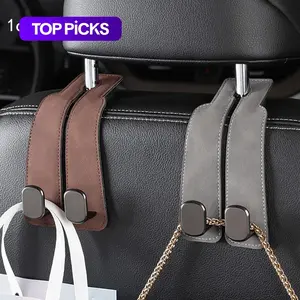 Car Seat Back Storage Hook, 1 Count PU Leather Car Seat Back Hidden Hook, Multipurpose Durable Hooks, Car Interior Accessories, Holder, Car Organizer, Automotive # TOP PICKS