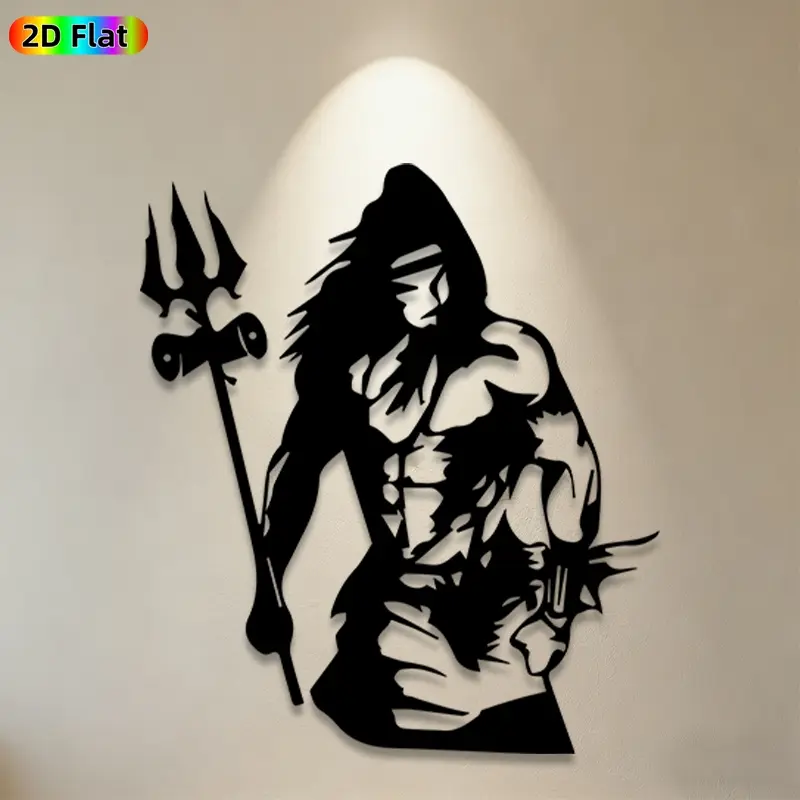 1pc Poseidon Metal Wall Art,Poseidon Statue Mural, Ideal Gift for New Year, Christmas, Mythology Enthusiasts, Rust-Resistant Metal Wall Decor Wall Sculptures, Perfect for Living Room Wall & Garden Fence, Unique Home Decor