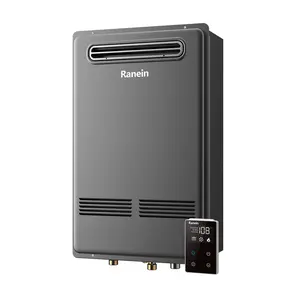 Ranein Natural Gas Tankless Water Heater, Outdoor Max 7.4 GPM, 190,000 BTU Instant Hot Water Heater