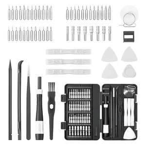 【DealsForYouDays】VEVOR 59-Piece Multifunctional Precision Screwdriver Combo Kit, Small Mini Tool Set with Phillips, Flat Head, Torx, Pentalobe Bits & Tweezer, for iPhone, MacBook Repair & Cleaning, Multifunctional Screwdriver