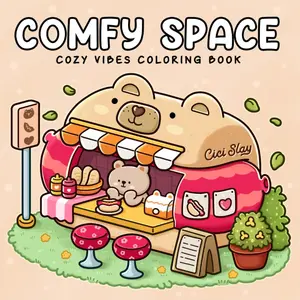 Comfy Spaces: Coloring Book For Adults with Cozy Places, Hygge Corner, and Relaxing Spaces, Cute and Simple Designs for Relaxation.