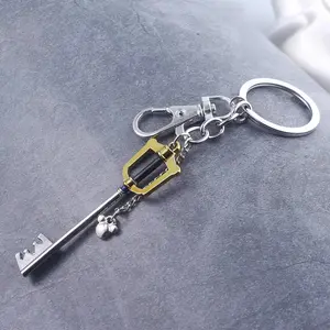 SG Hot Game Kingdom Hearts Key Keychains Sora Crown Roxas Kingdom Hearts Keyblade Keychain – Sora Roxas Anime Accessory